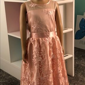 Peach Flower Sun Dress